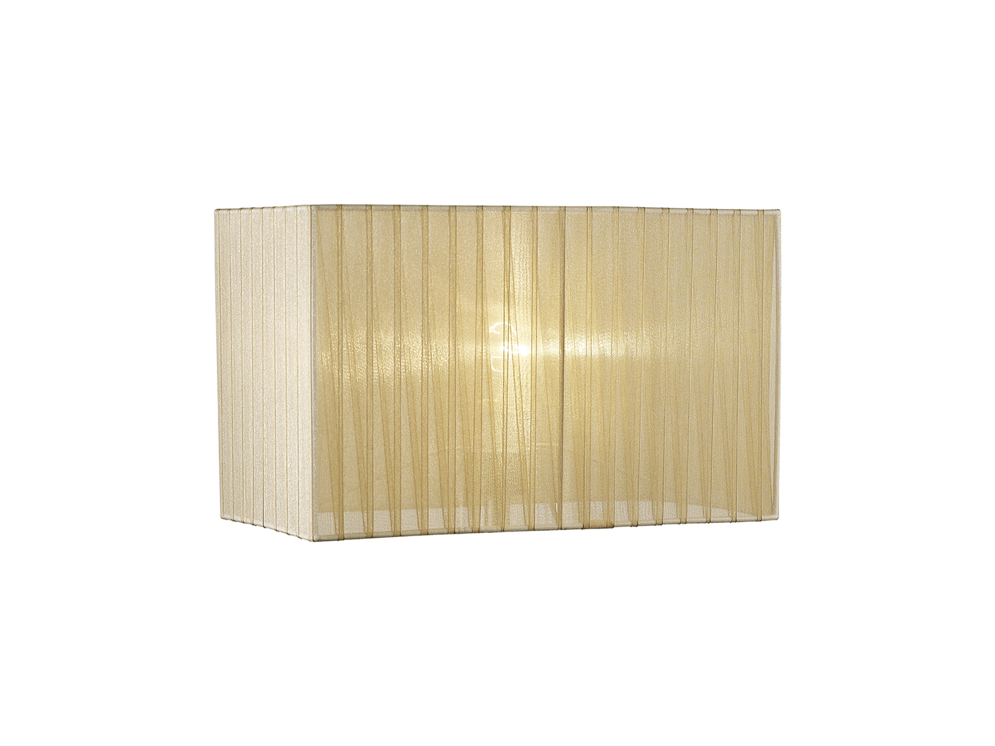 ILS31532  Florence 38cm Rectangle Organza Fabric Shade Cream